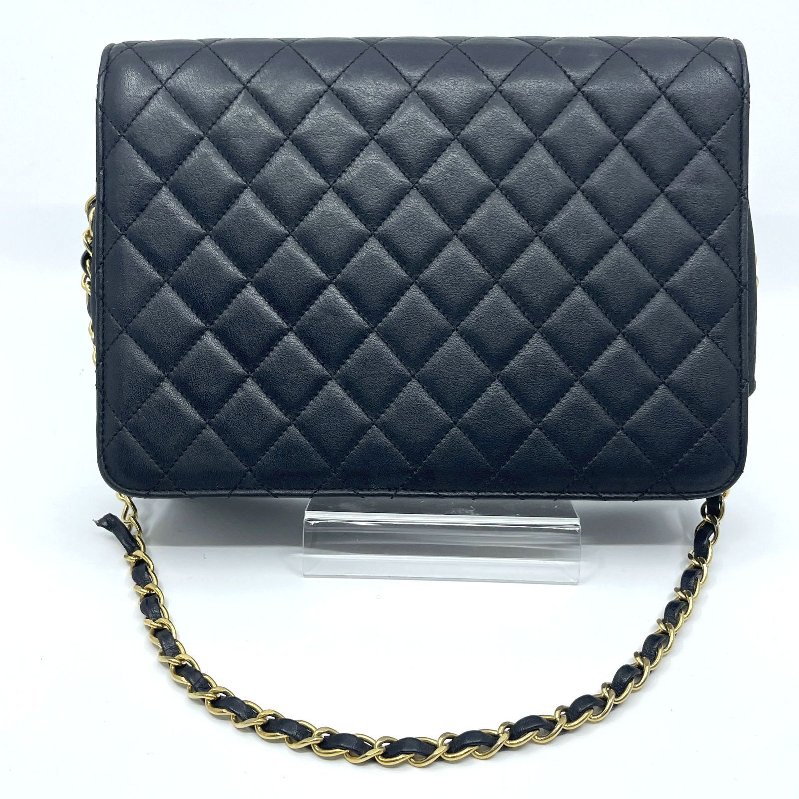 シャネル CHANEL マトラッセ プッシュロック シングルフラップ