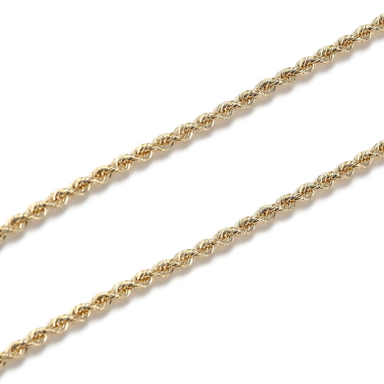 メルカリ最安値!! 18金 18K パイプロープチェーン シャイニー 45cm 