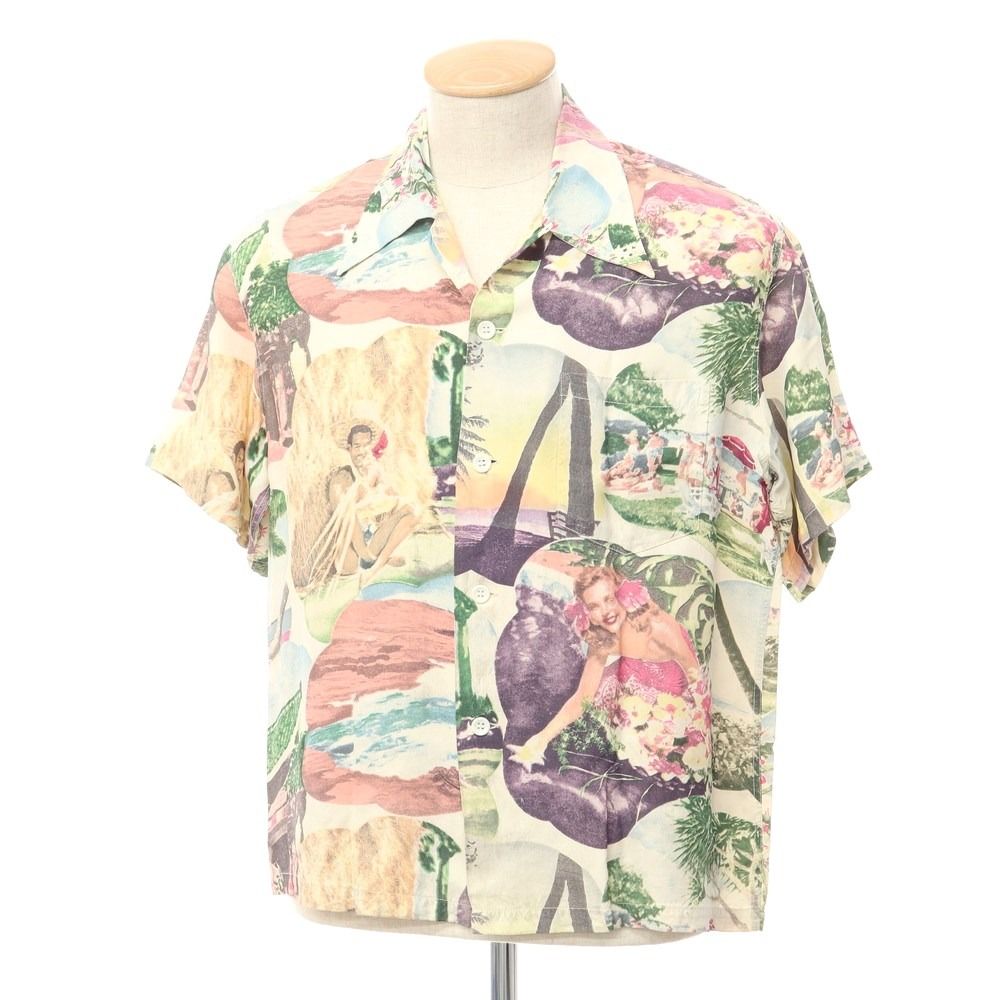 超お徳用SUNSURF アロハシャツ メンズ 半袖シャツ サイズS 猿 レーヨン SS35844 日本製 サンサーフ Sサイズ