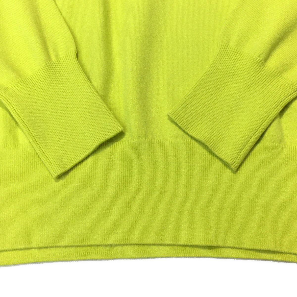 coco 未使用品 デサントゴルフ DESCENTE GOLF レディース セーター L 黄 ライムイエロー 長袖モックネック ニット 未使用品 レディース デサントゴルフ DESCENTE GOLF セーター L