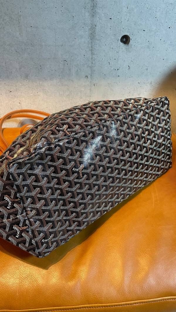 GOYARD　ゴヤール　サンルイ　ブラック　トートバッグ　ショルダーバッグ　ショッパー　リボン　ラッピング　GM