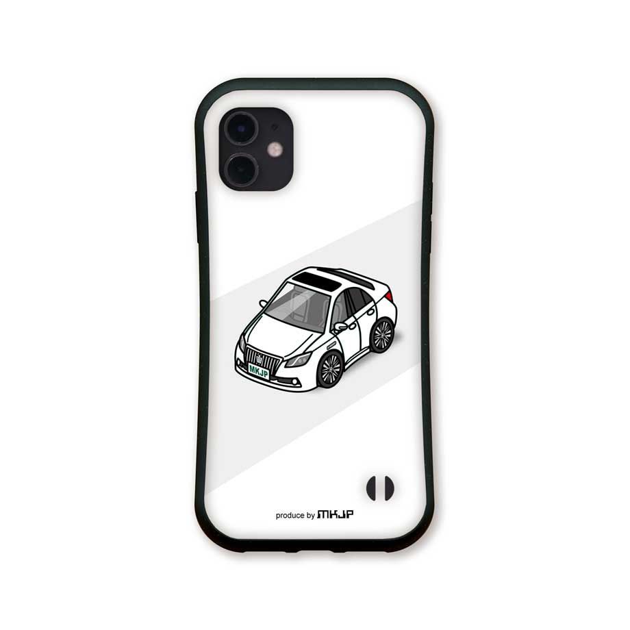車種別ボディカラーが選べるスマホケース iPhoneケースグリップタイプ トヨタ クラウン マジェスタ AWS210