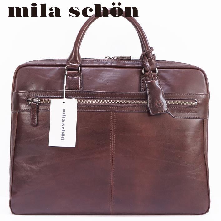 ミラショーン mila schon レザーブリーフケース アルテ メンズ 