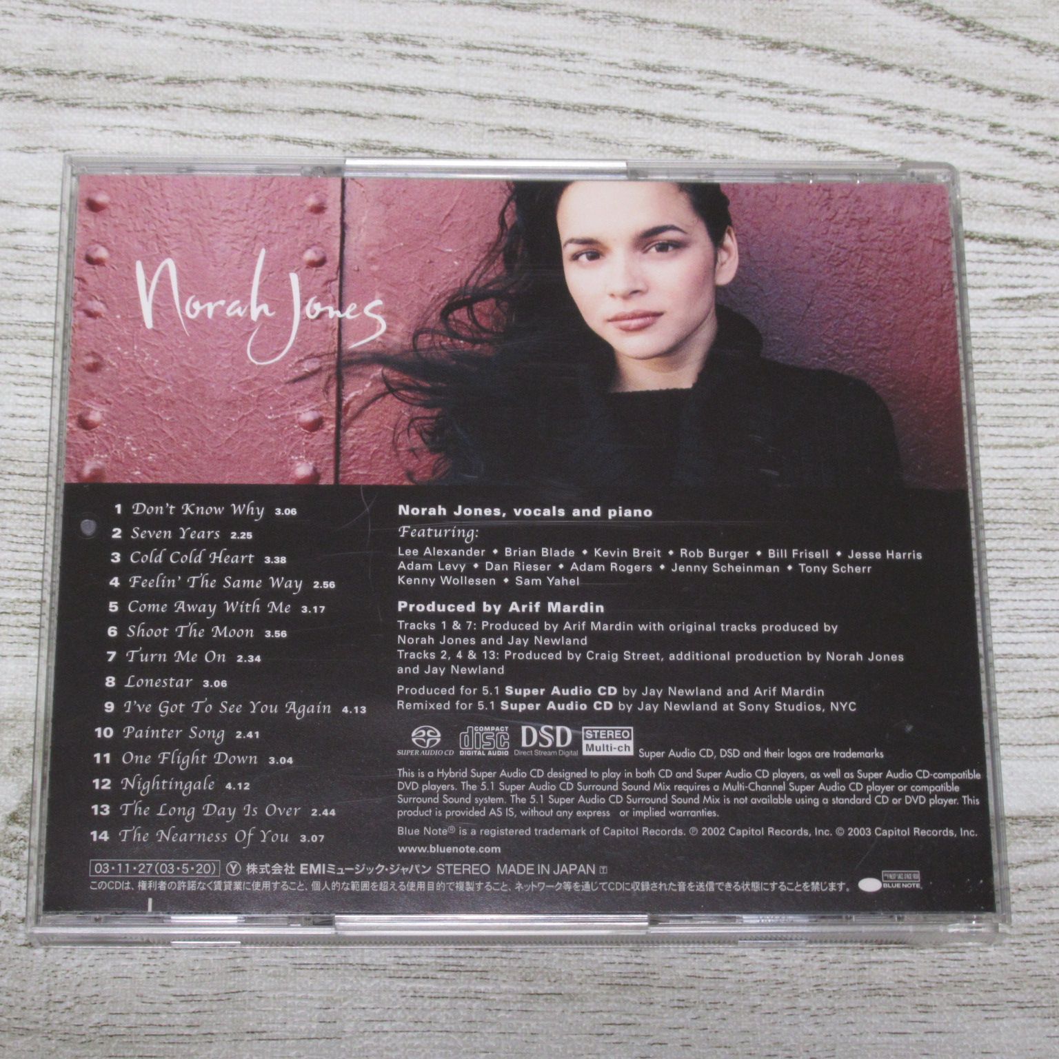 CD ノラ・ジョーンズ 帯付 ハイブリッドSACD TOGP-15006 NORAH JONES