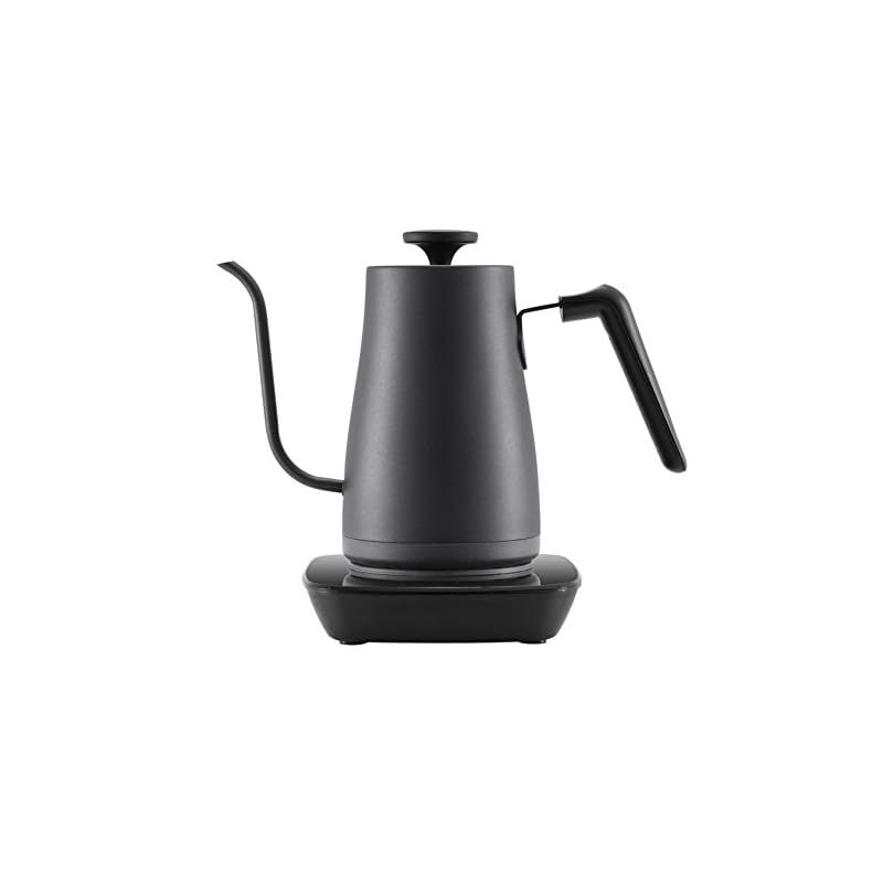 山善 電気ケトル 電気ポット 0.8L 一人暮らし 二人暮らし ドリップケトル 温度調節|保温|空焚き防止機能 沸騰後自動電源OFF ブラック EKG-C801 B 1