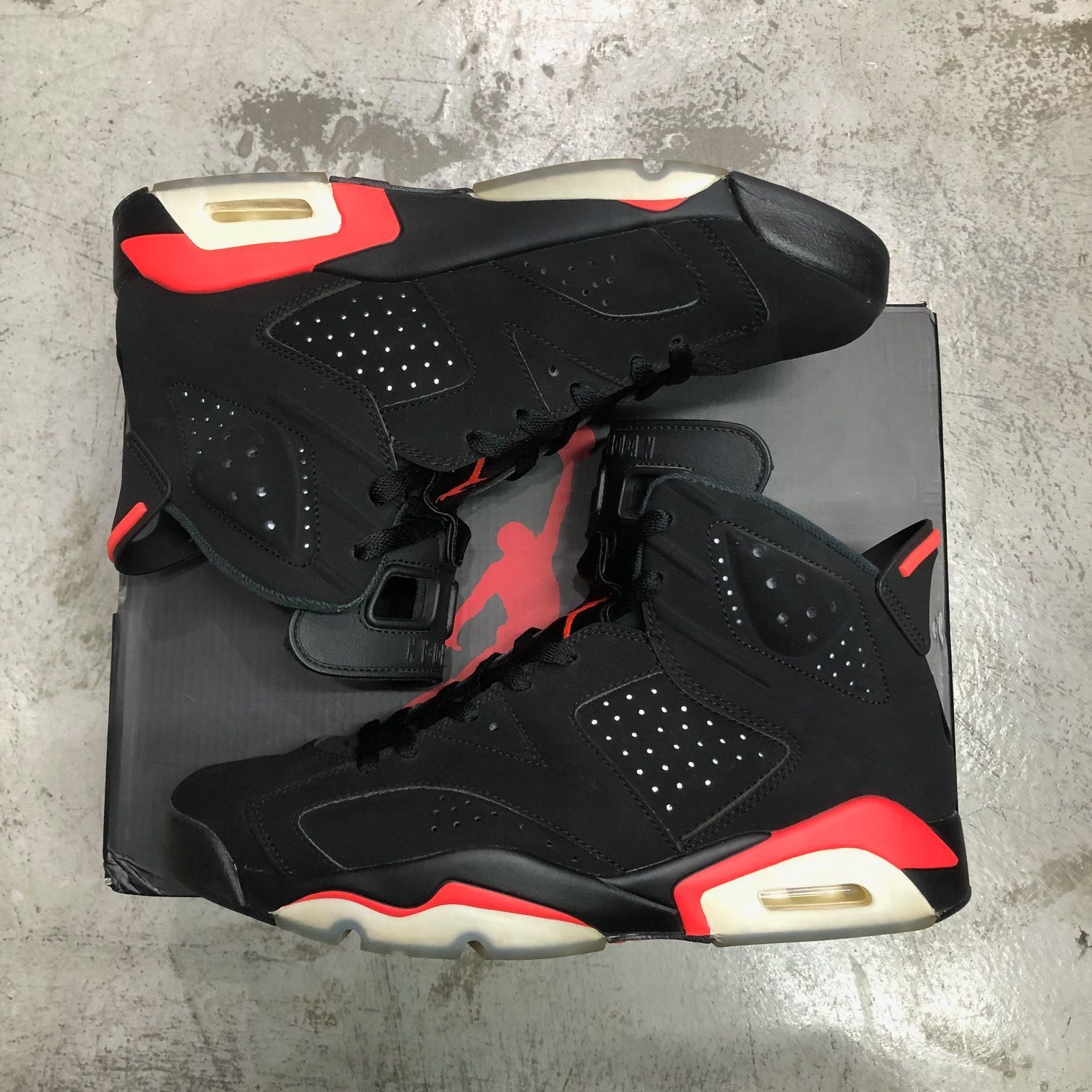 NIKE AIR JORDAN 6 RETRO OG BLACK INFRARED 384664-060 インフラ 