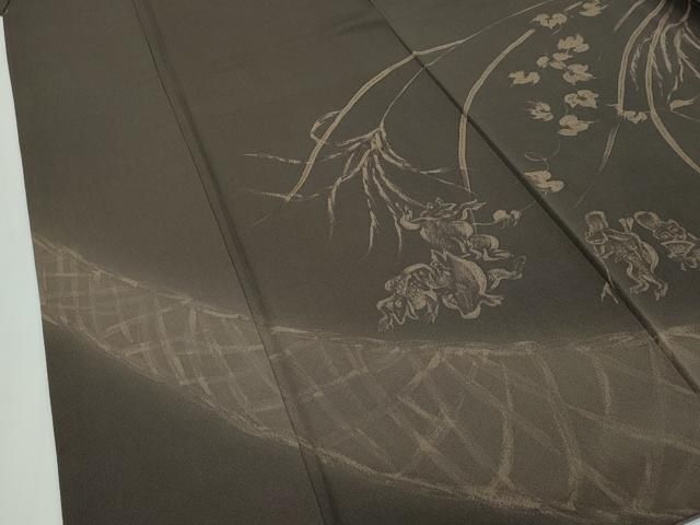 平和屋本店□極上 世界的人形師 辻村寿三郎 ジュサブロー 訪問着 刺繍