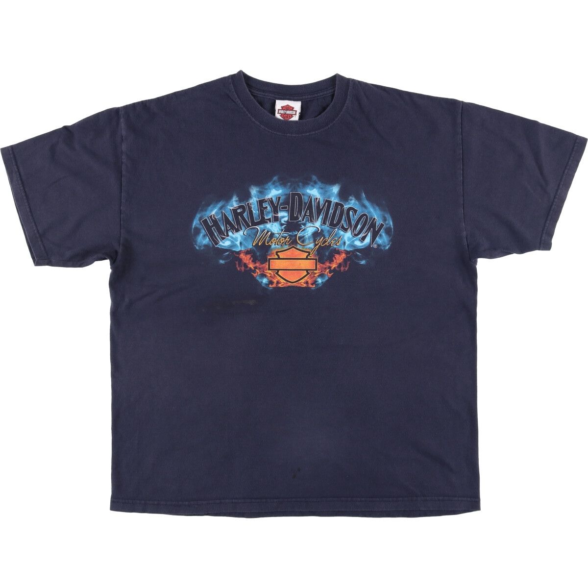 古着 ハーレーダビッドソン Harley-Davidson HANES ファイヤーパターン モーターサイクル バイクTシャツ メンズXL相当|eaa589979