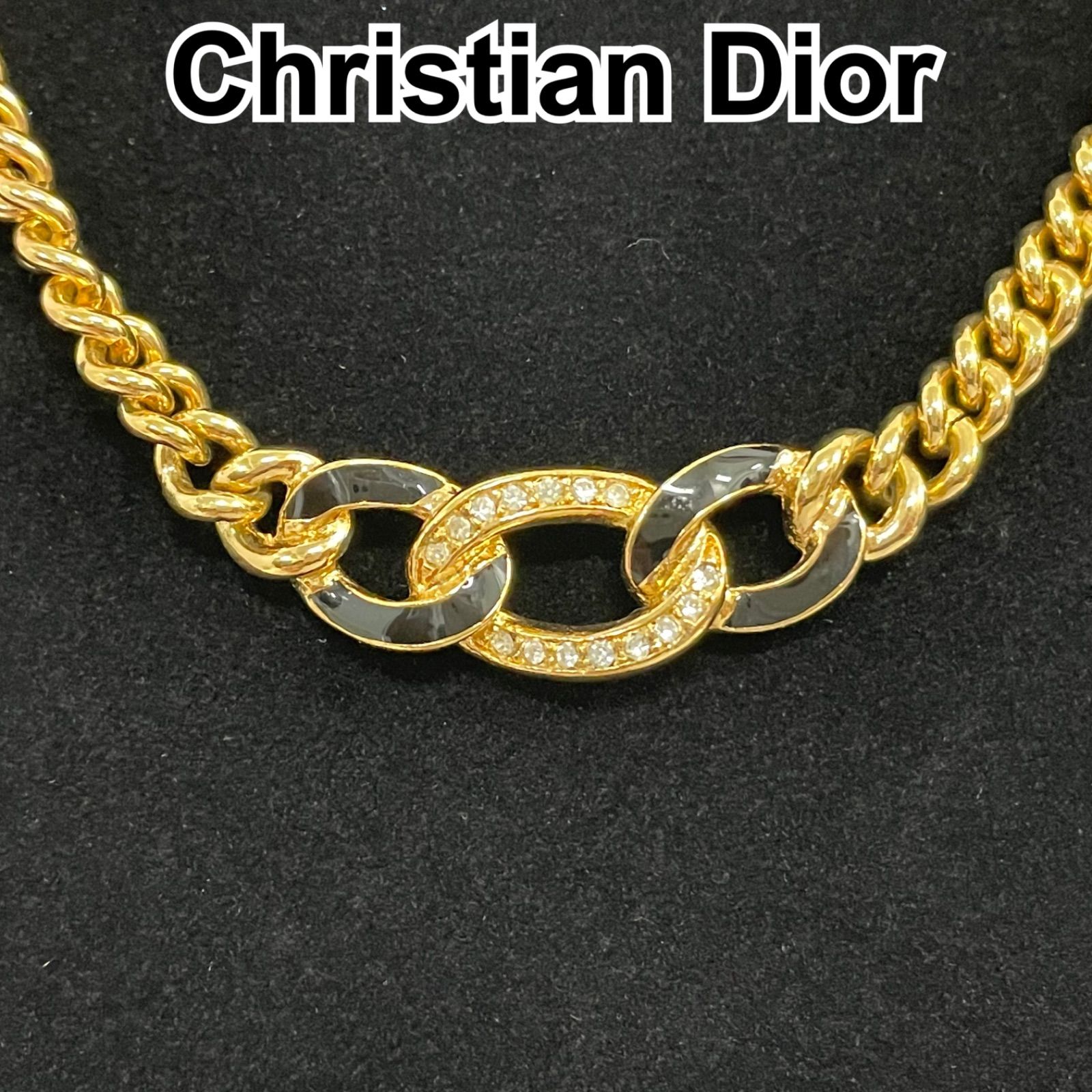 美品】 Christian Dior クリスチャンディオール ラインストーン 美品】 Christian Dior クリスチャンディオール ラインストーン