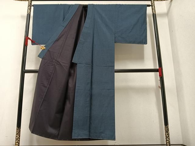 平和屋着物○男性 本場大島紬 アンサンブル 100亀甲 総詰め 正絹 逸品  