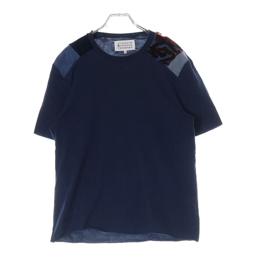 Maison Margiela 10 (メゾン マルジェラ) 16SS PATCH TEE 切替 パッチ 半袖Tシャツ カットソー ネイビー S50GC0440 S22816