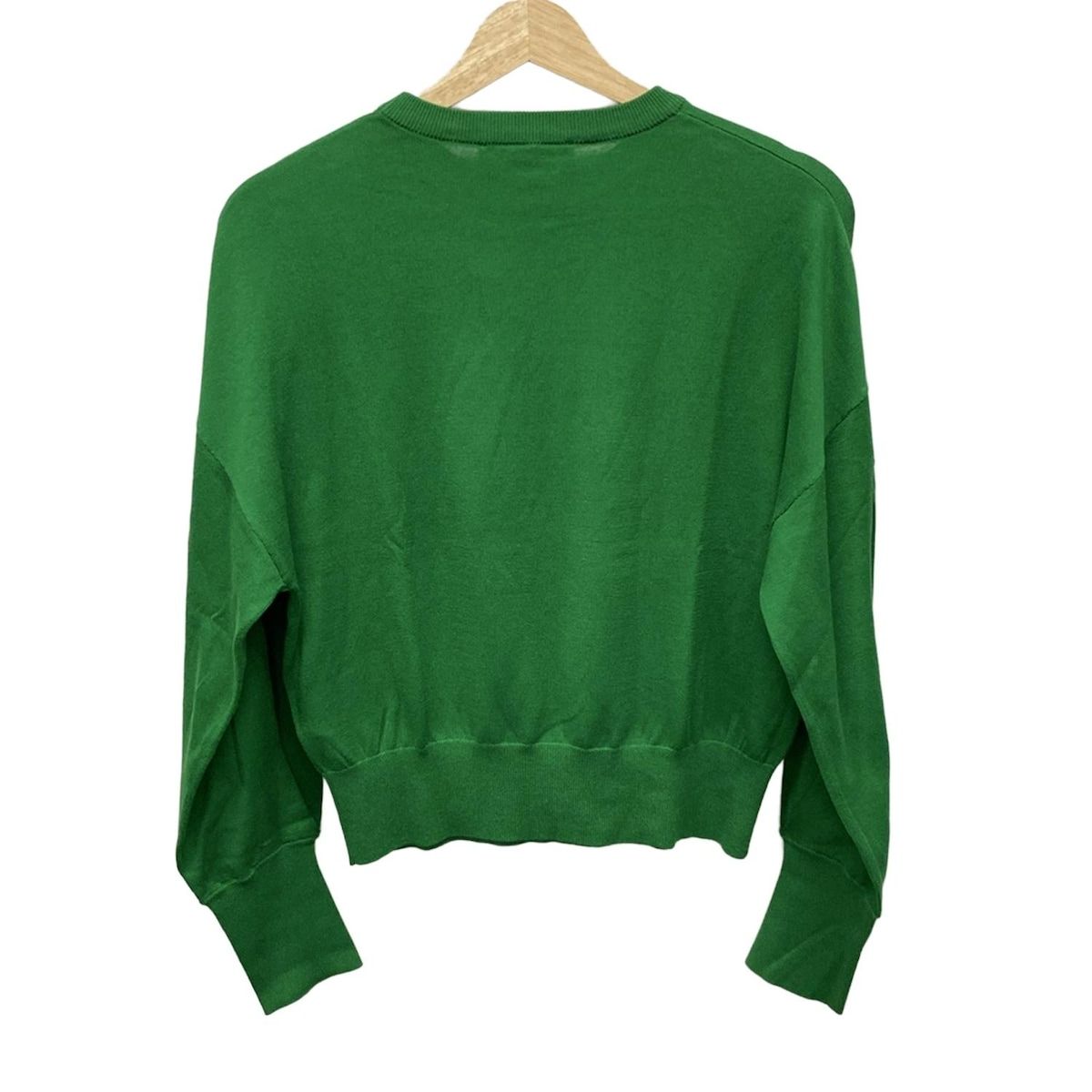 ENFOLD エンフォルド 長袖セーター サイズ38 M レディース - グリーン クルーネック