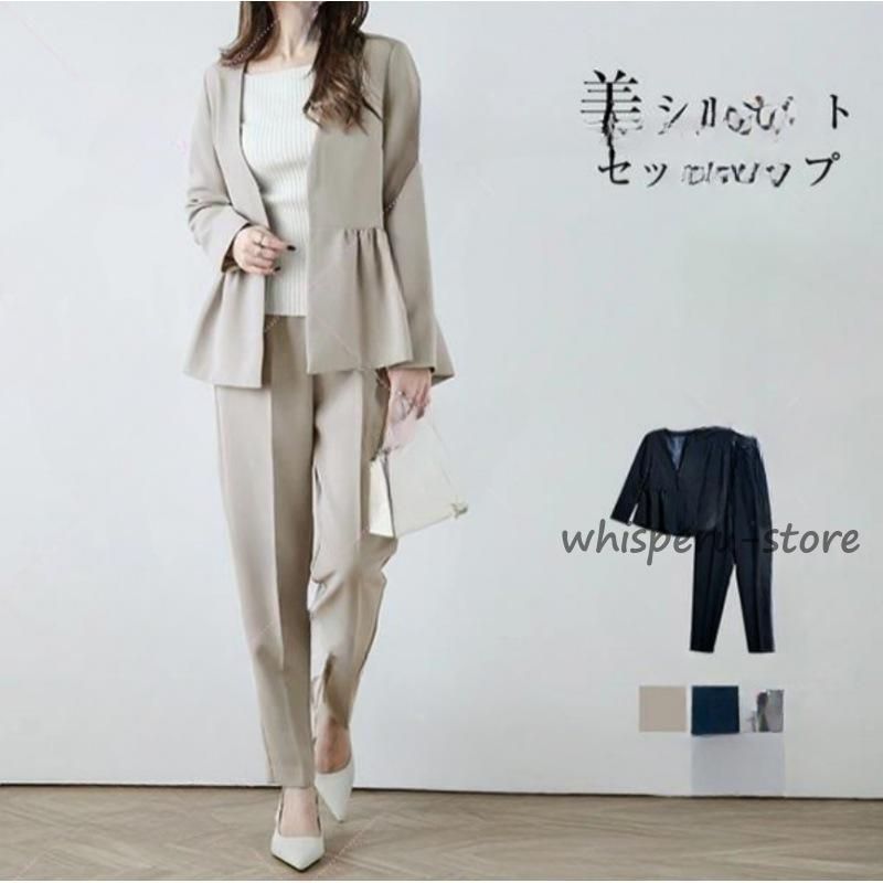 【VIVIAN TAM】ヴィヴィアンタム　セットアップ　パンツスーツ　ネイビー1 ヴィヴィアンタム V3 セットアップ 38/VIVIENNE TAM
