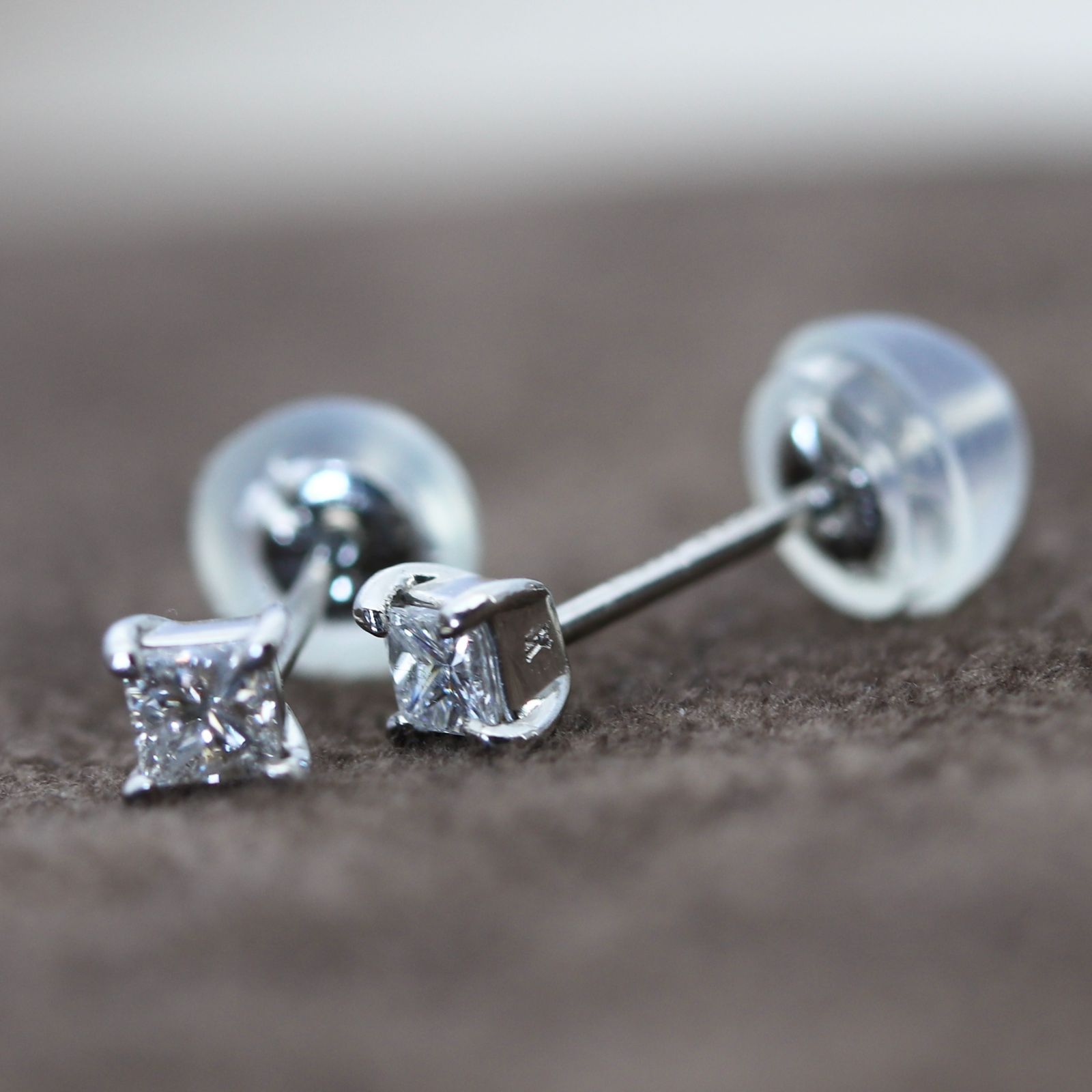 ヴァンドーム青山 ピアス Pt950×Pt900 ダイヤモンド プリンセス