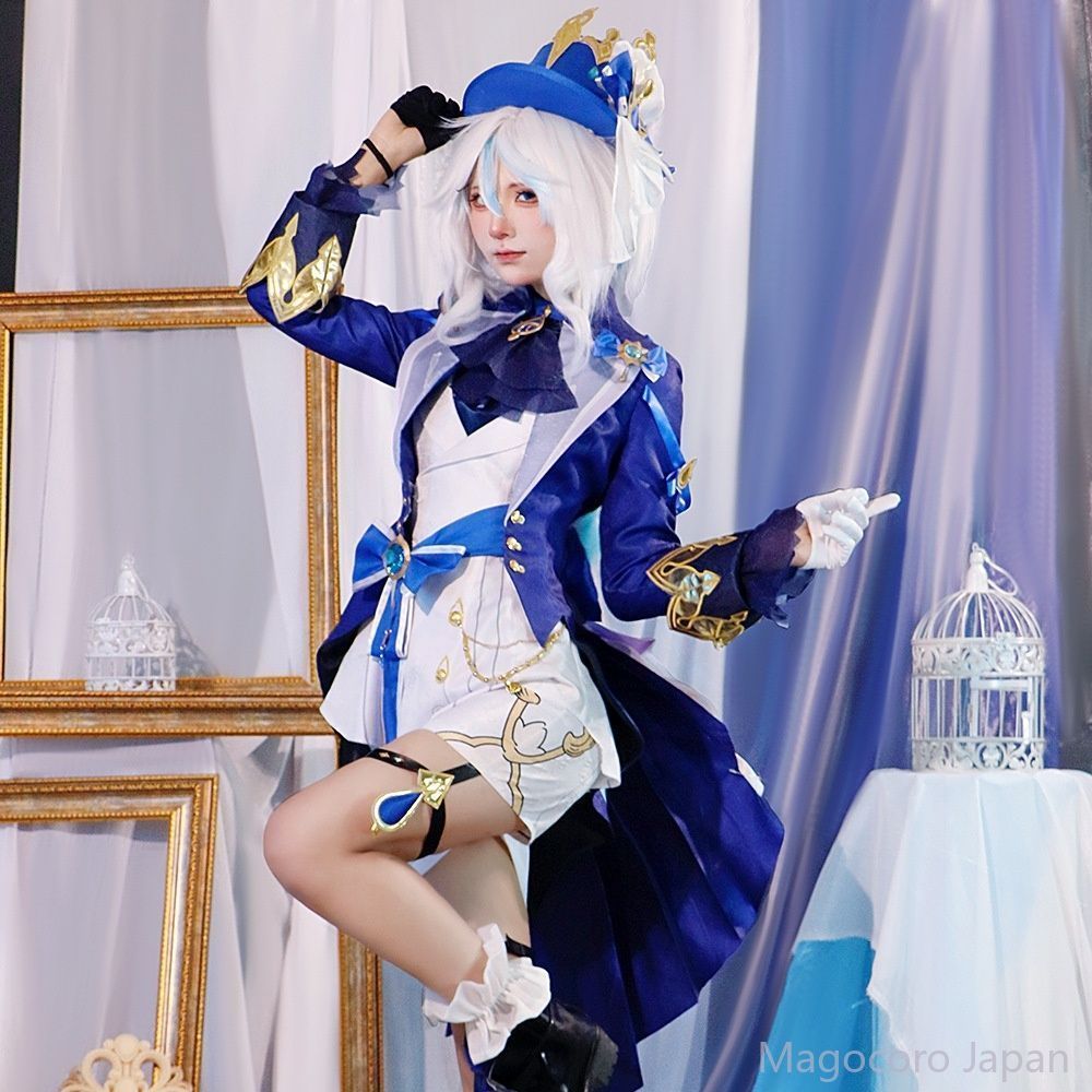 コスプレ衣装原神フリーナアニメ女性用フォンテーヌコスプレ二次元コスチュームフルセット水の神