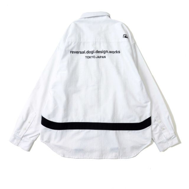 リバーサル reversal シャツ 長袖 ビッグシルエット 柔術帯 ワイド オックスフォード スポーツ 格闘技 トレーニング メンズ トップス rv25aw301 KARIMZIABAT_FR
