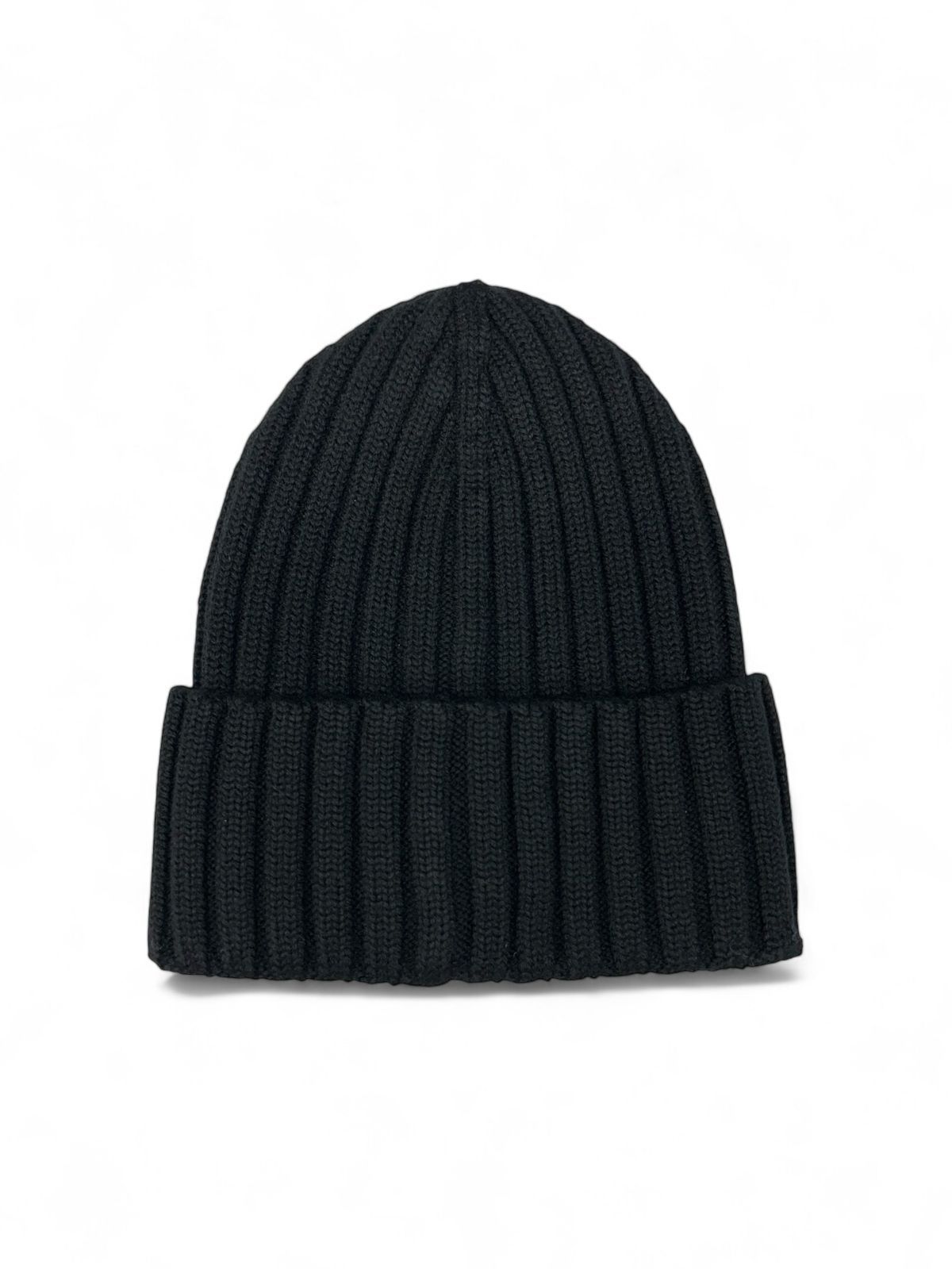 MONCLER ロゴパッチ 5ゲージ ウール ニットキャップ ビーニー 新品 MONCLER ロゴパッチ 5ゲージ ウール ニットキャップ