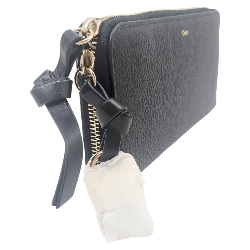 ✨最終お値下げ✨【新品】Chloé スタッズ ブラックレザー長財布 新品】Chloe クロエ 財布 長財布 ロングウォレット レザー