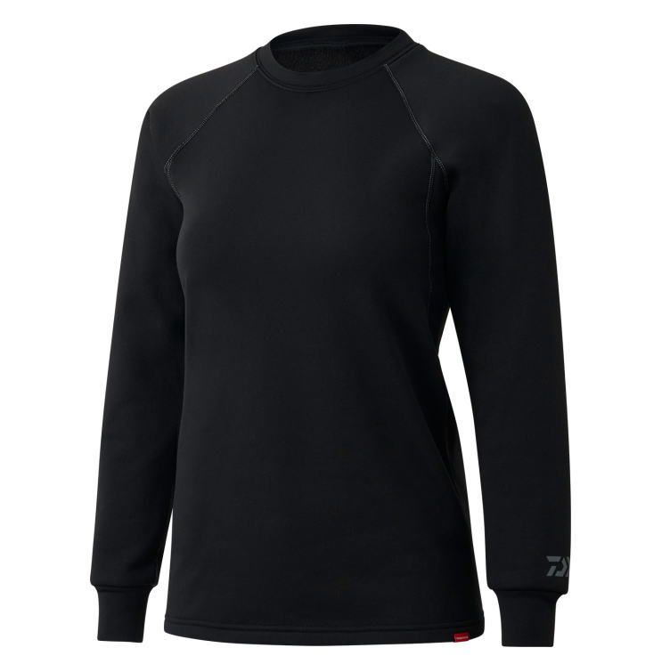 ダイワ ダンロテックアンダーシャツ極厚手クルー DU-3125S ブラック WMサイズ / daiwa 釣具