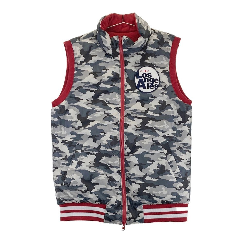 サイズ LL ROSASEN ロサーセン リバーシブル 中綿ベスト 迷彩柄 カモフラ カーキ系 240101460050 ゴルフウェア メンズ ストスト