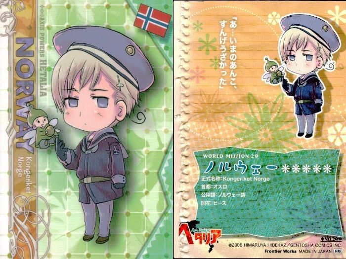 ux104 カード ヘタリア NORWAY ノルウェー No 29 フロンティアワークス