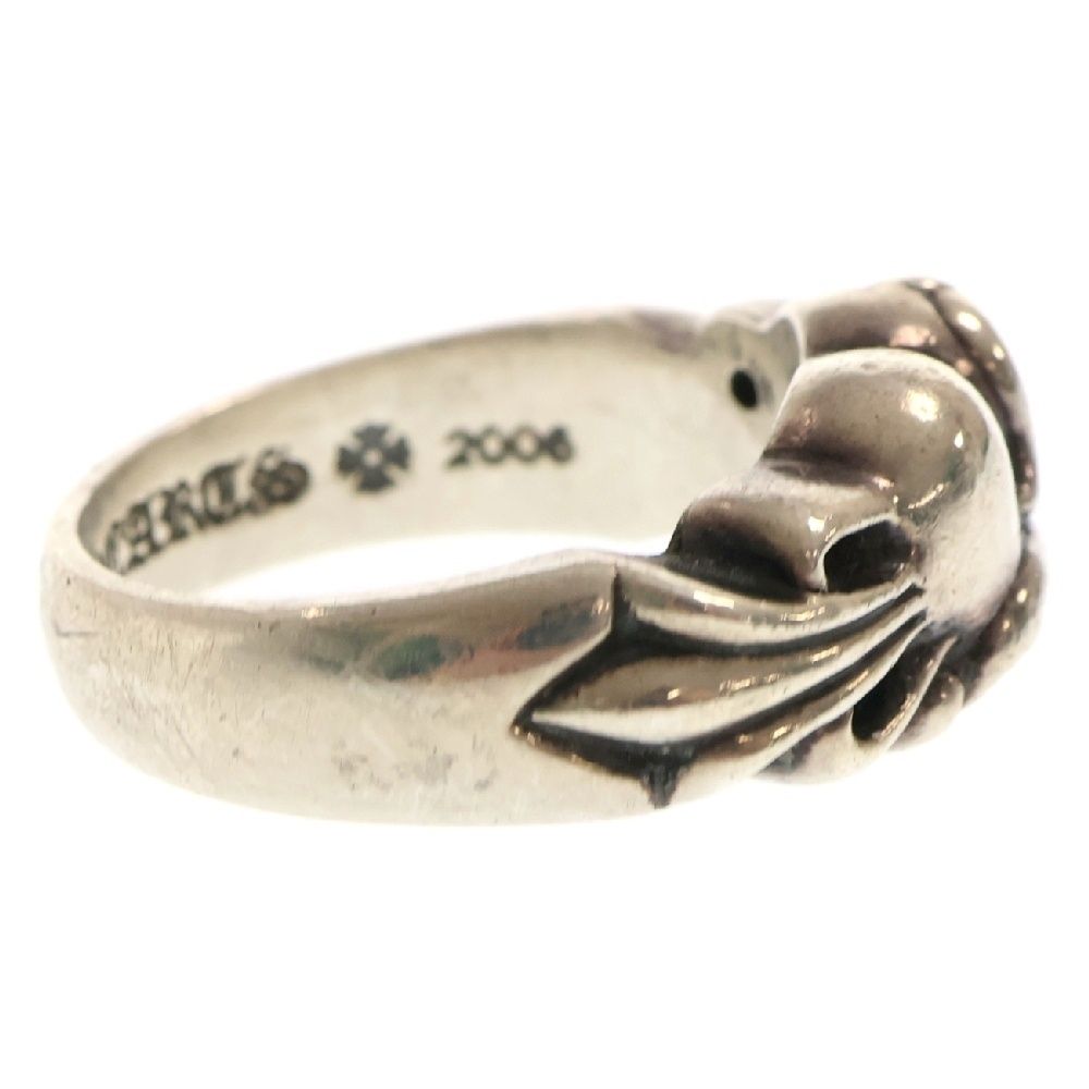 CHROME HEARTS (クロムハーツ) CRS HRT RING フローラルクロス