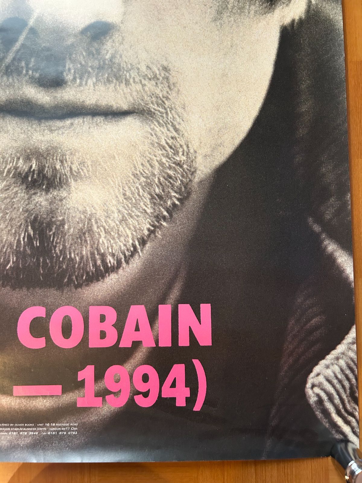 NIRVANA KURT COBAIN / 1990年代 デッドストック オフィシャルポスター NIRVANA KURT COBAIN / 1990年代 デッドストック オフィシャルポスター