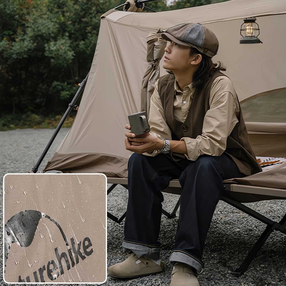 Naturehike 折畳式アルミ ベッド キャンプコット 簡易 コンパクト 超