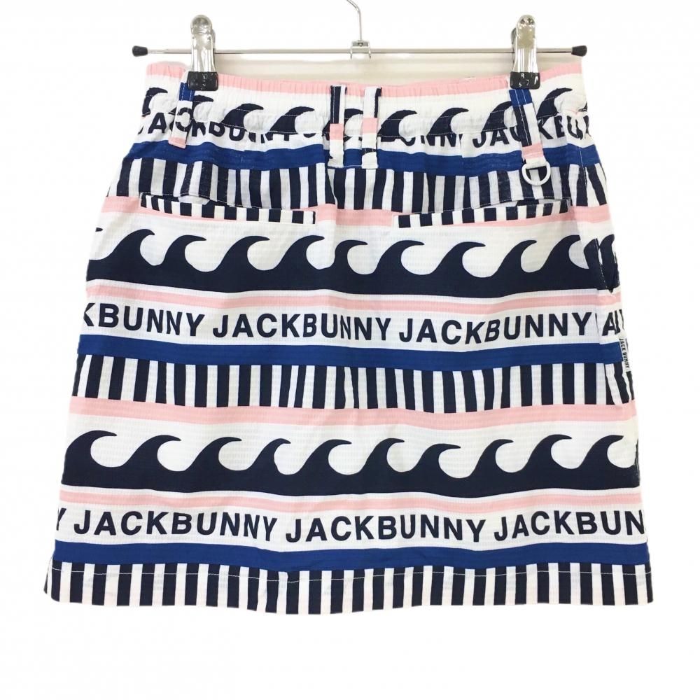 ネイビー ストライプ ジャックバニー スカート レディースゴルフウェア