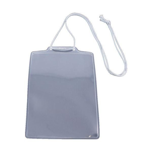 まとめ） TRUSCO イベント用名札ハガキサイズ グレー TNH-10-GY 1袋