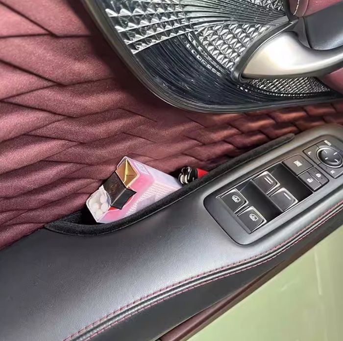 レクサス LS XF50 LS500h 2018年- フロントドアサイド収納ボックス 2個セット ブラック