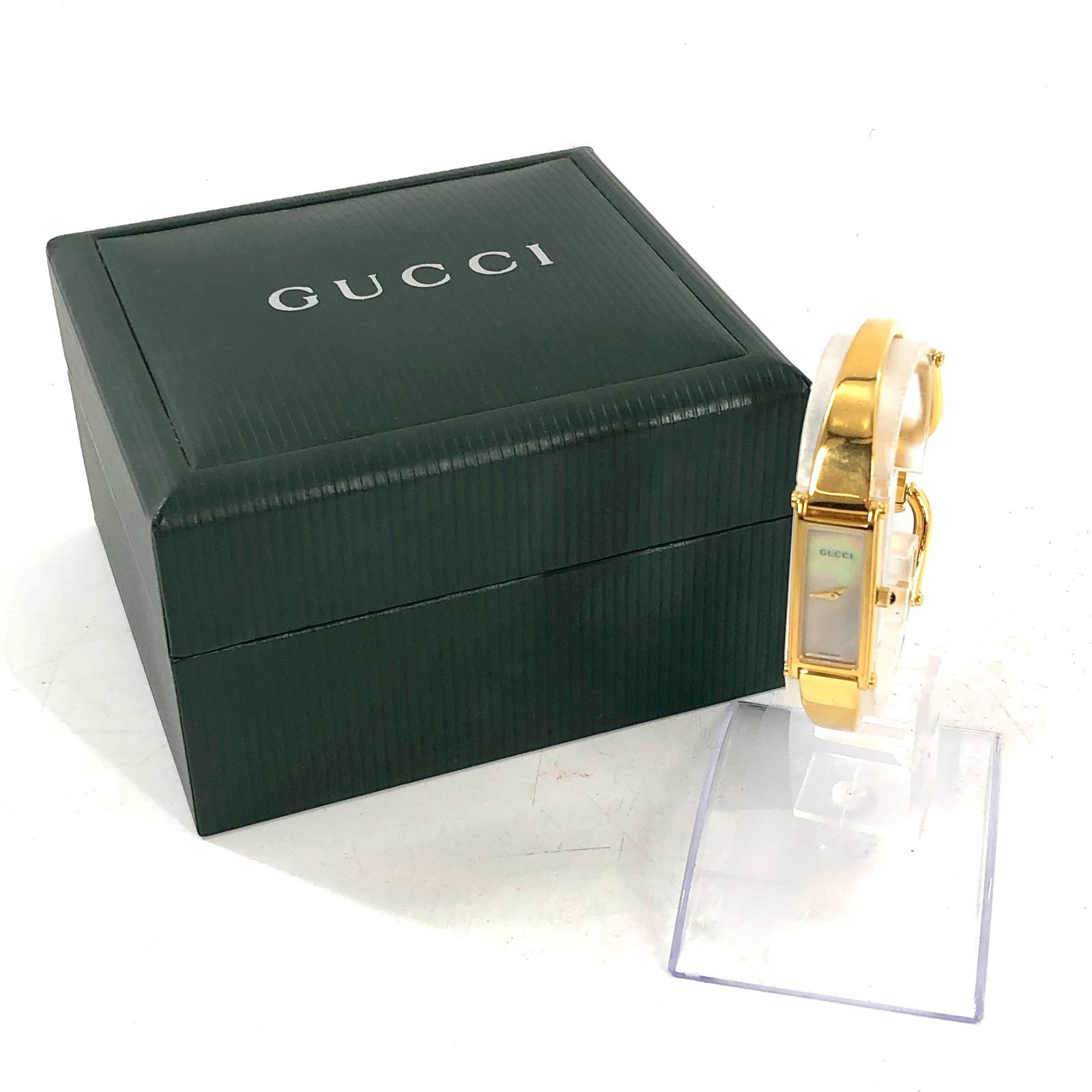 GP グッチ GUCCI 1500L ゴールド ゴールド文字盤 バングル イエロー
