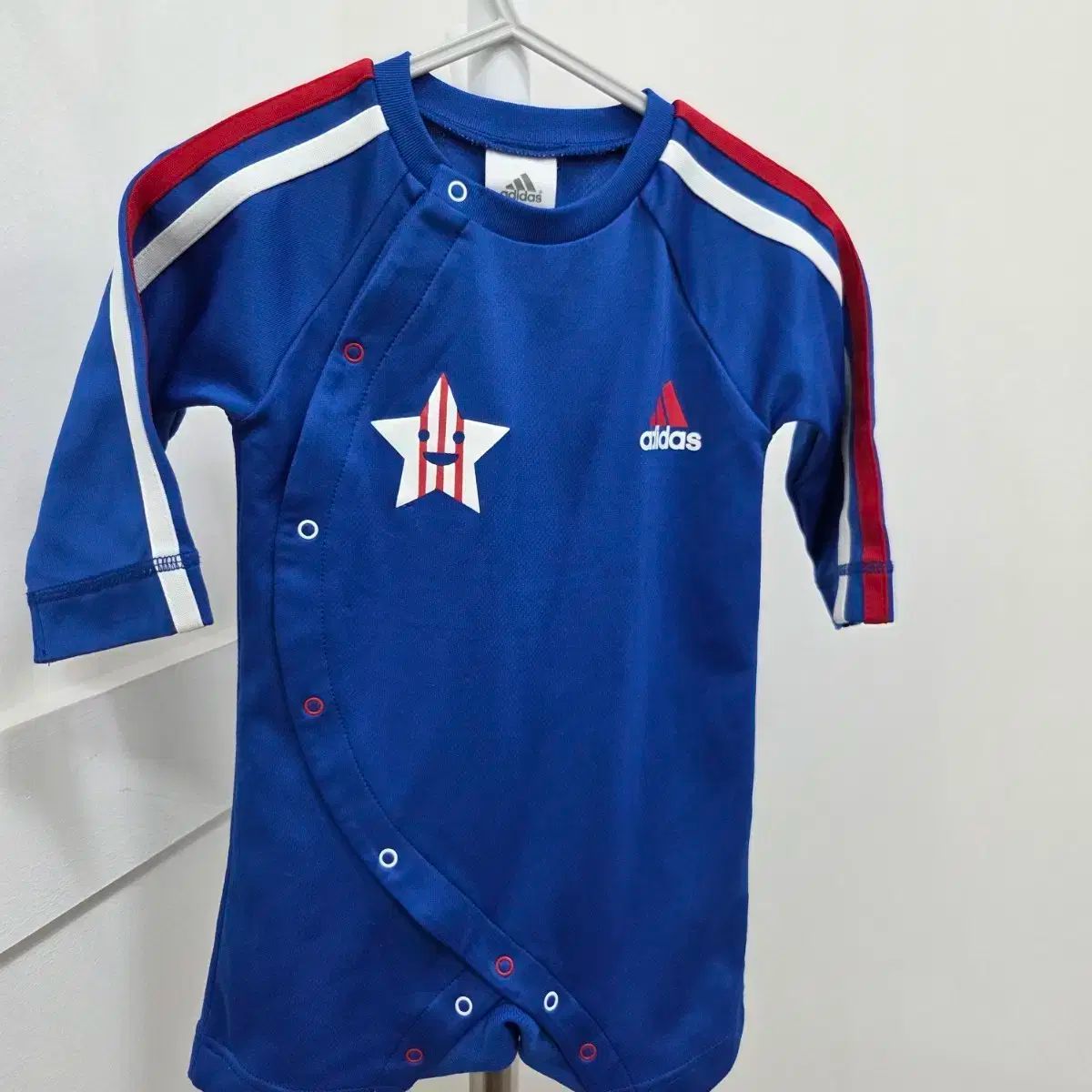 3 ー 6m 70 adidas(アディダス) 赤ちゃん ボディスーツ 青