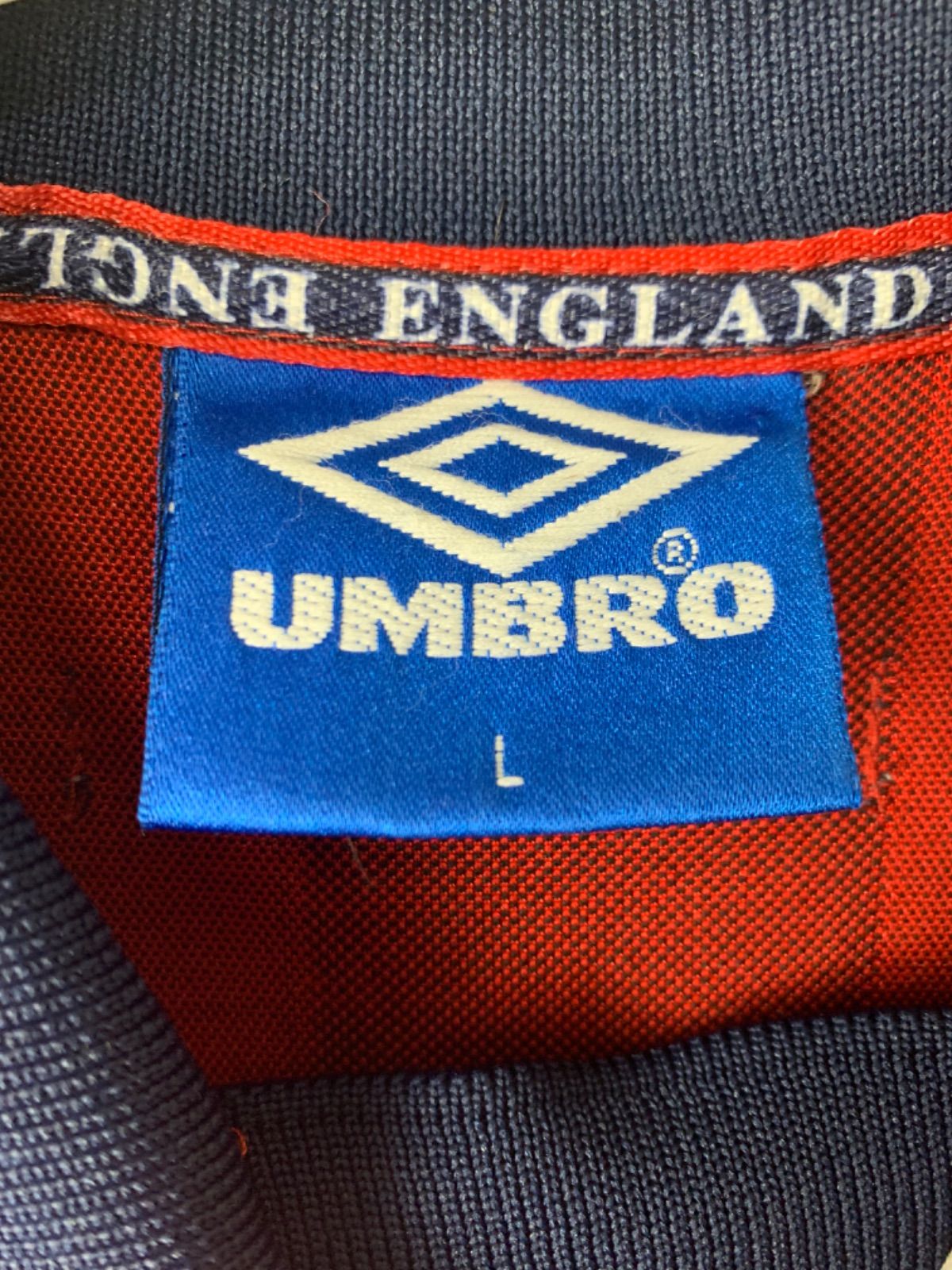 90s umbro england イングランド代表　ユニフォーム　ゲームシャツエルエルビーン