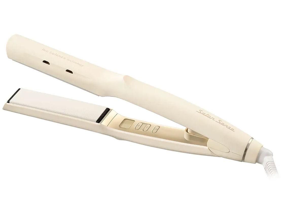 4営業日で発送 コイズミ KOIZUMI KHS8910C イオンバランスストレートアイロン Salon Sense アイボリー KHS-8910 C 交流 コード 式