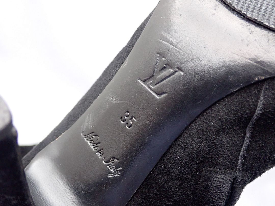 ヴィトン ロング ブーツ スエード 35 約22.5cm - メルカリ