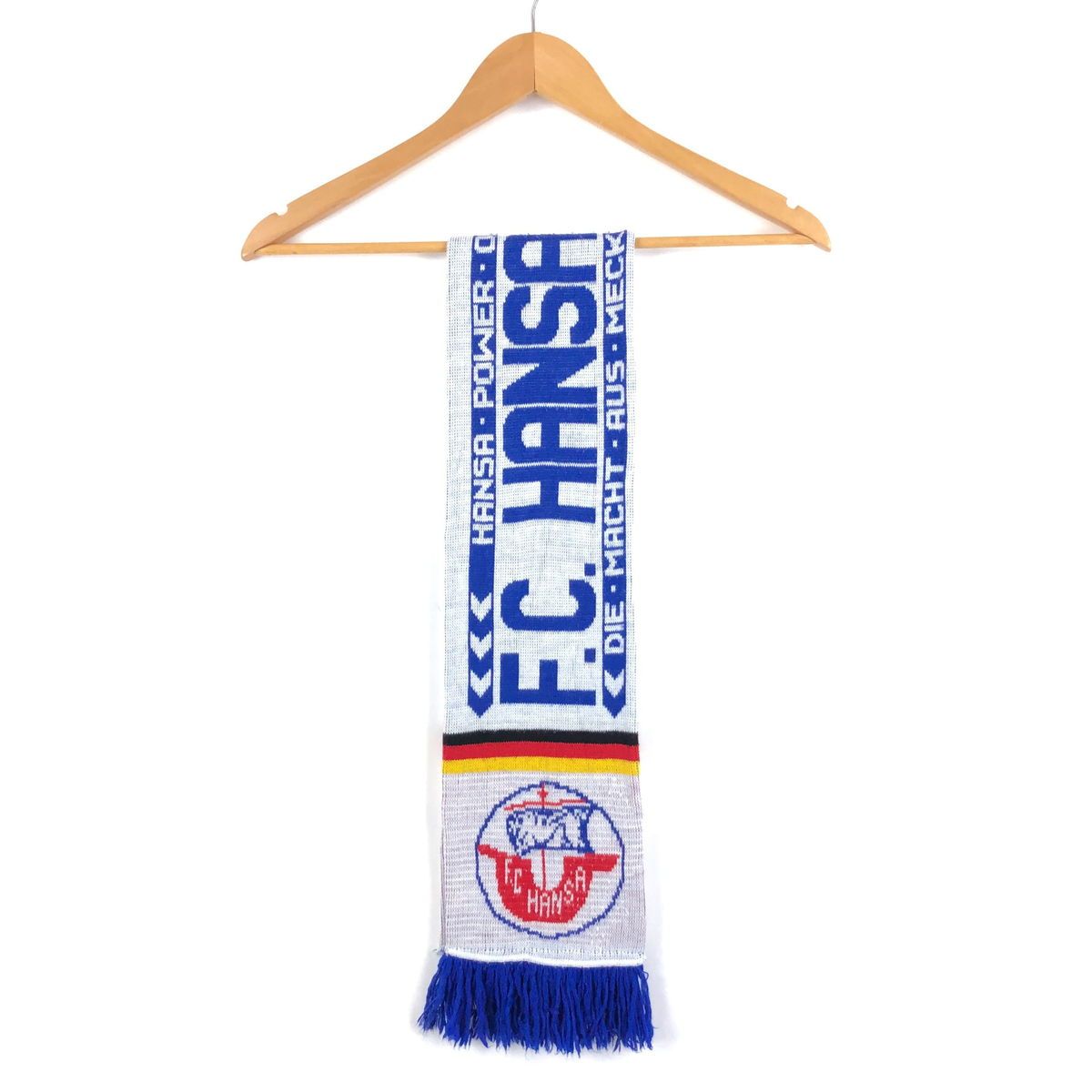 【古着】 サッカーマフラー ハンザ・ロストック ホワイト系 【中古】 n049783