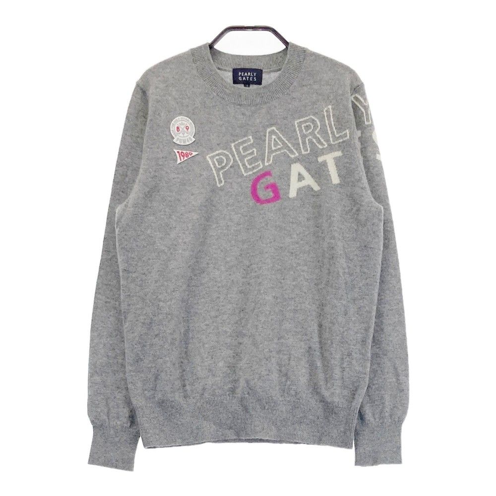 サイズ：1 PEARLY GATES パーリーゲイツ 2023年モデル カシミヤ クルー