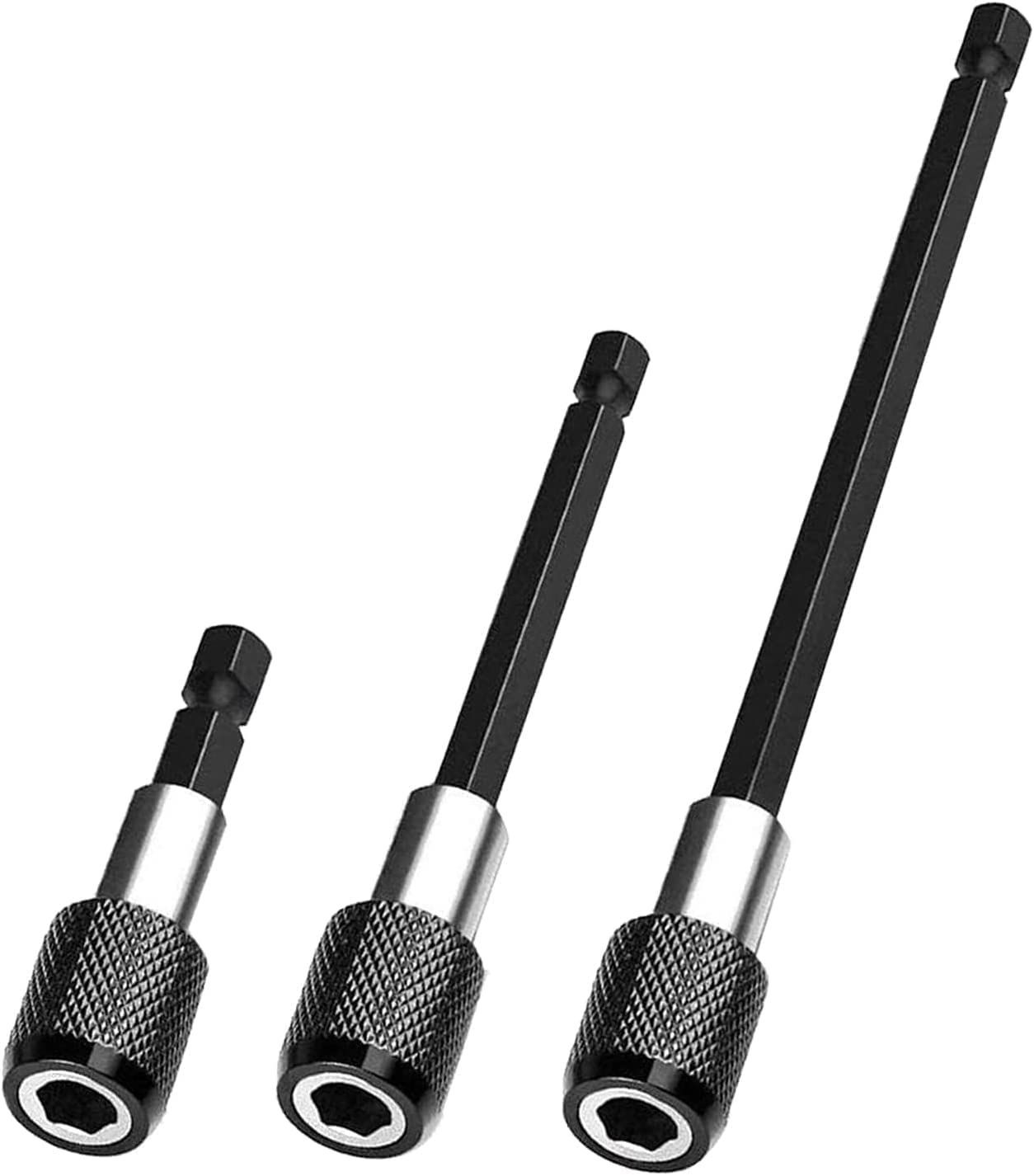 KEWAYO 六角延長 バー 6.35mm 六角軸 延長ビット シャンク ソケット 電動ドライバー インパクト エクステンション ビット工具 60mm 100mm 150mm