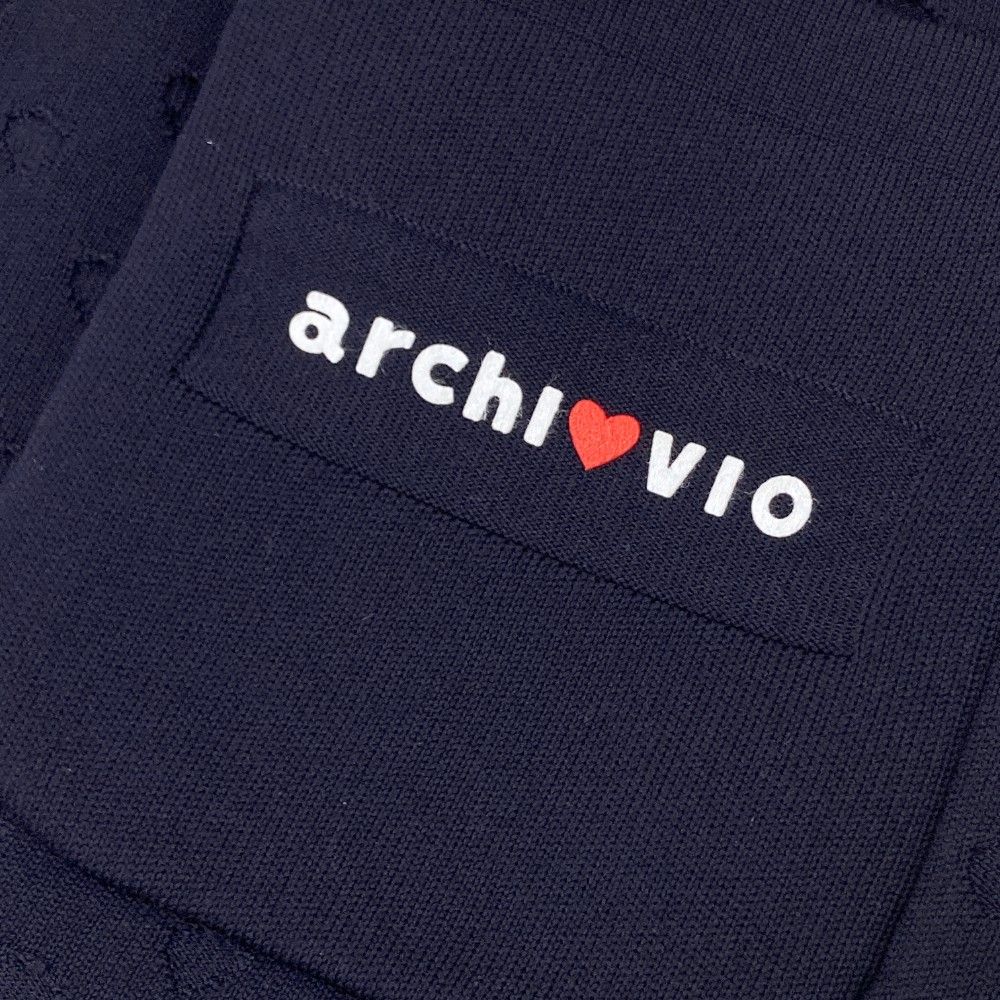 サイズ：36 ARCHIVIO アルチビオ ニットスカート ネイビー系