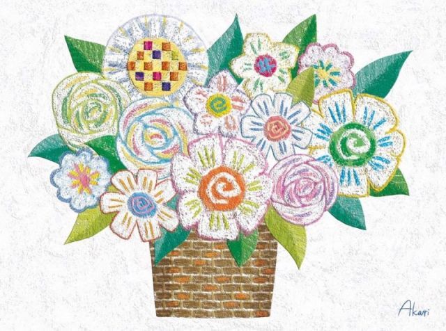 はるページ 種類1：f4 額絵 春田あかり ポッピングホワイト f8・f6・f4サイズ