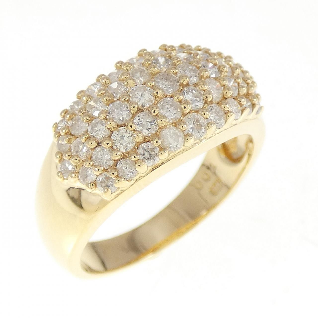 K18YG パヴェ ダイヤモンド リング 1.00CT