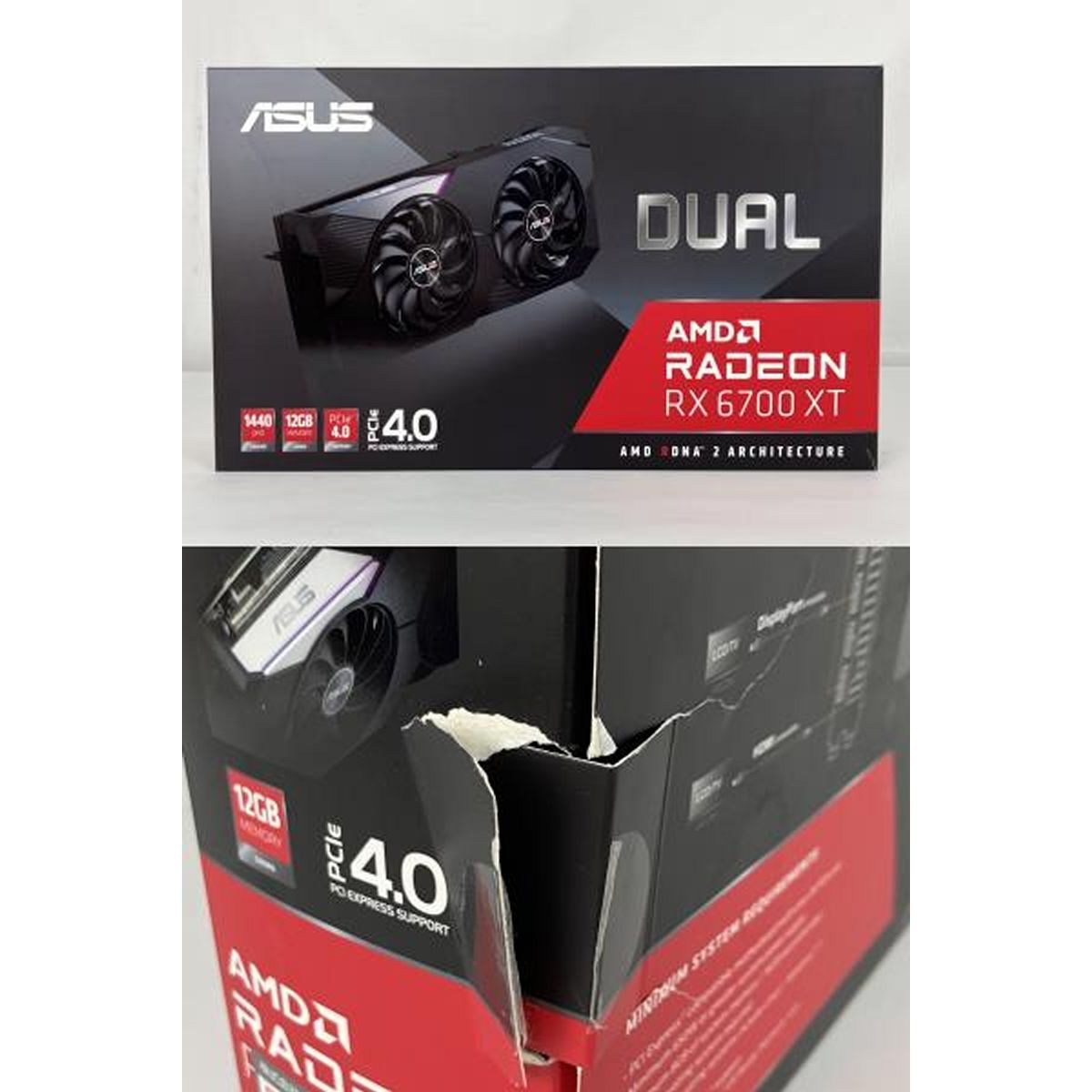Radeon rx6700xt 12GB ジャンク品 ASUS AMD Radeon RX6700XT 12GB グラフィックボード PC周辺機器