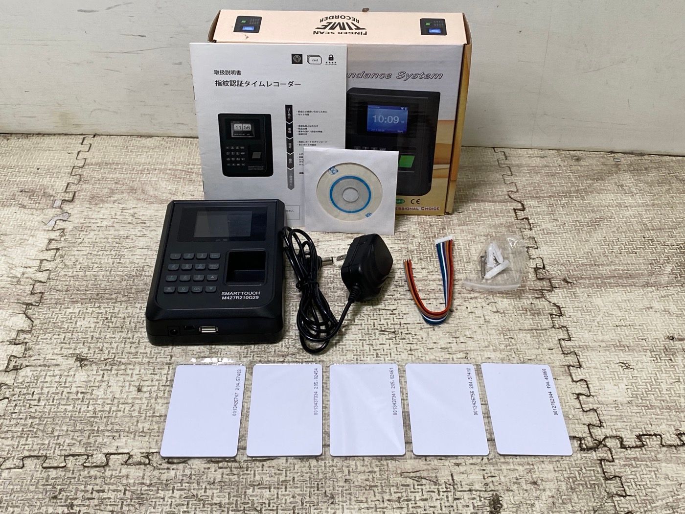 smarttouch m427r210g29 勤怠管理 タイムレコーダー 指紋認証