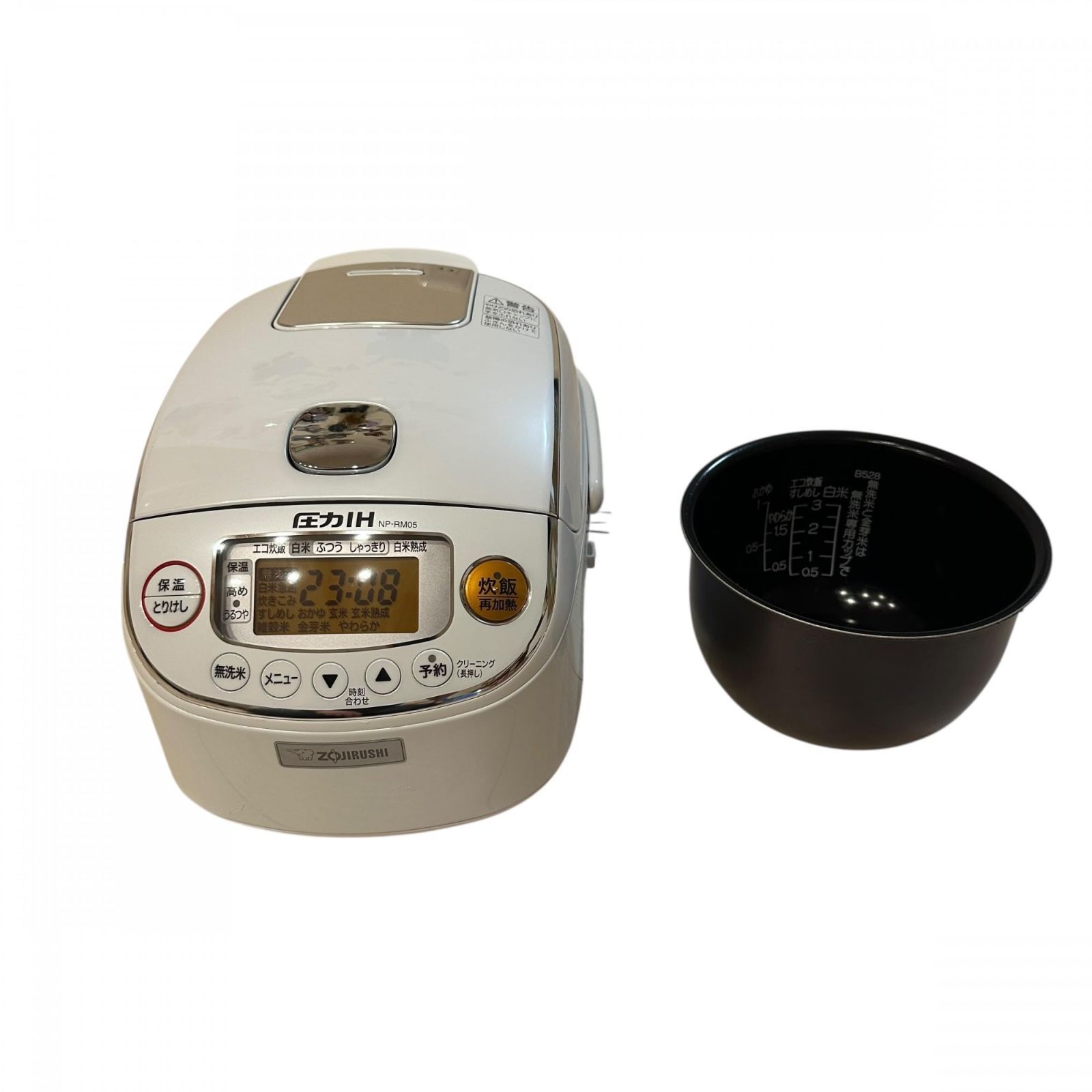 圧力IH炊飯器 3合 小容量 日本製 保温30時間 NP-RM05 ホワイト