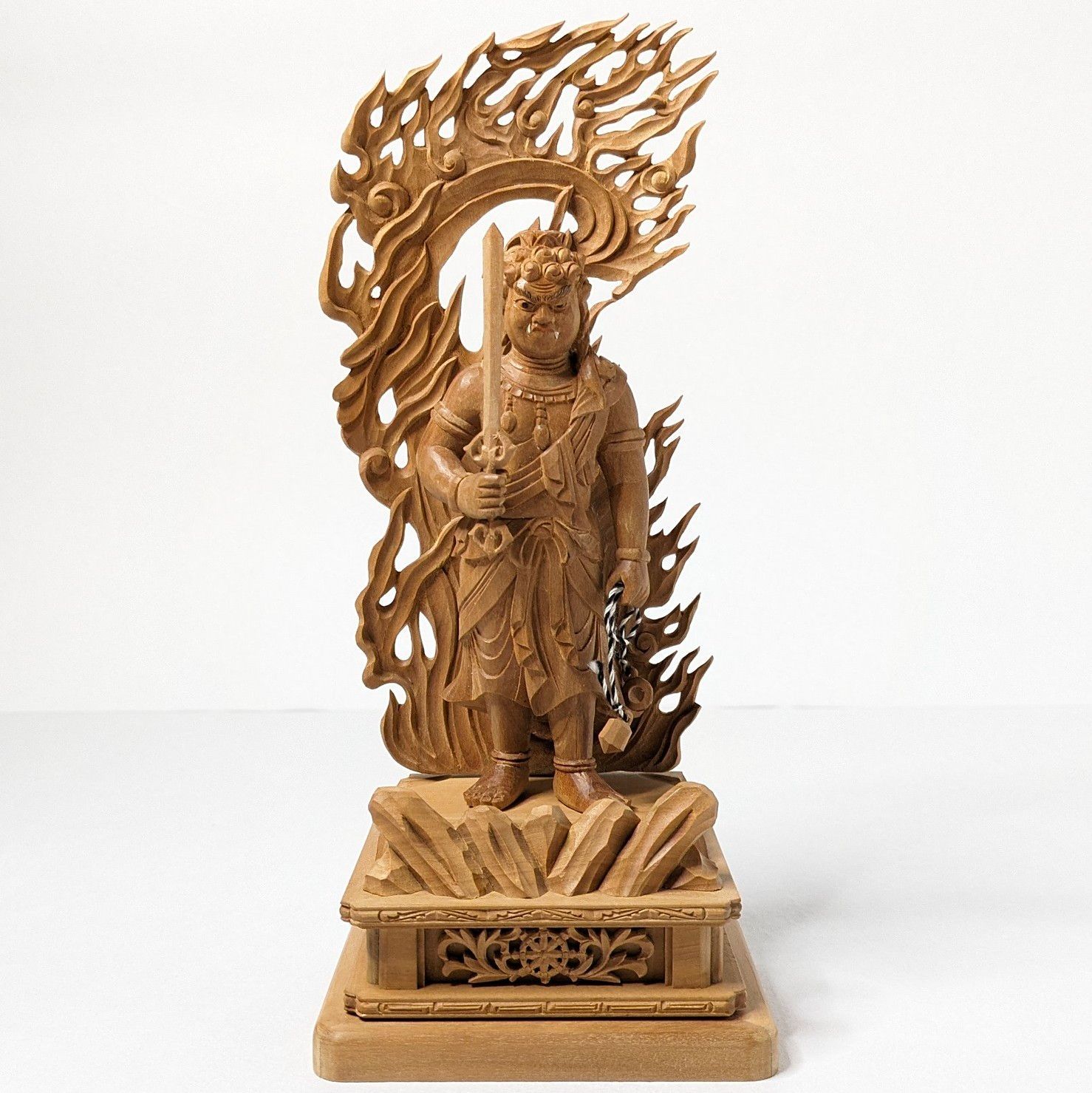 中村 博直 作 木彫 干支 未 蛇 午