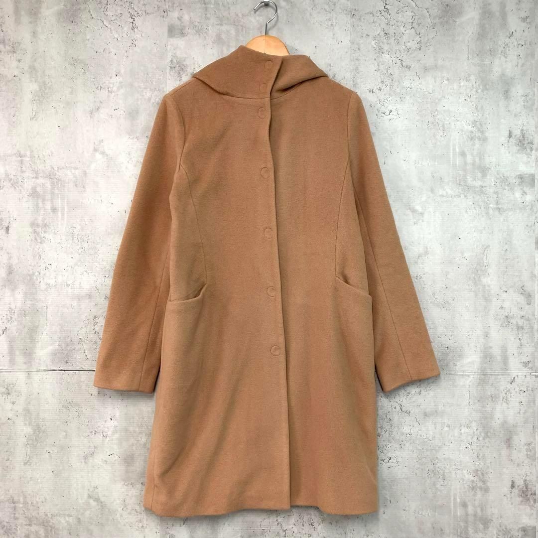 Theory セオリー ウール フード付き ロングコート S ベージュ