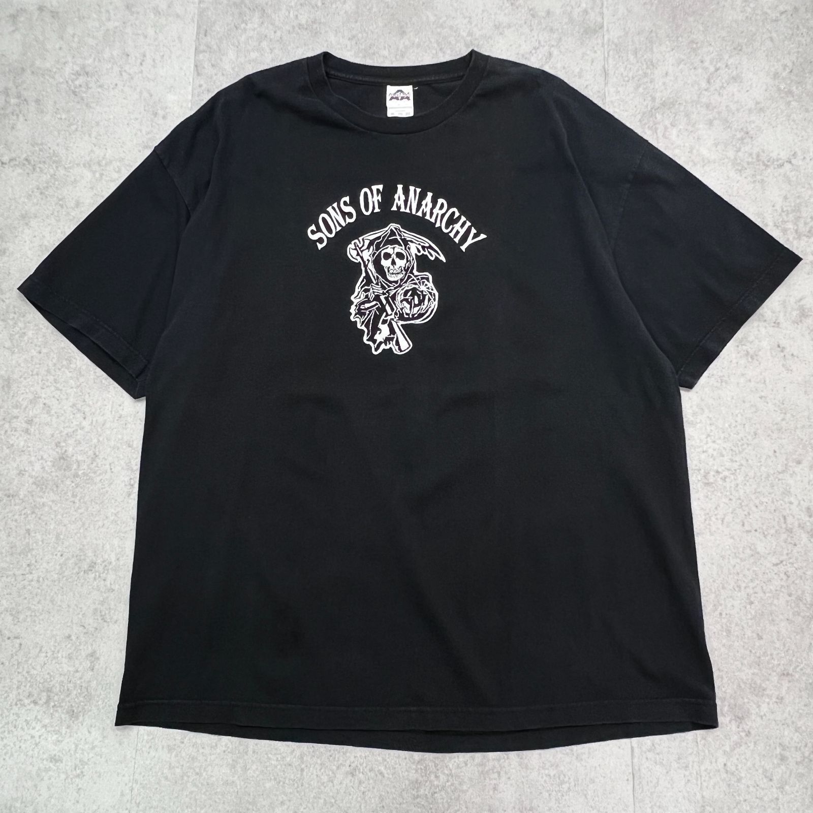 SONS OF ANARCHY　人気　海外ドラマシリーズ　トップス　半袖Tシャツ　メキシコ製　古着　ブラック　2XL