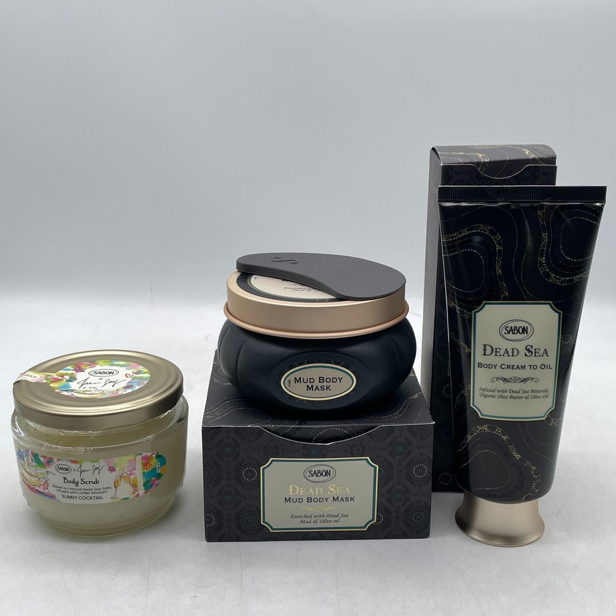 ♥ SABON サボン 3点セット クリームトゥオイル|ボディマスク|ボディスクラブ CR6-09-22-03