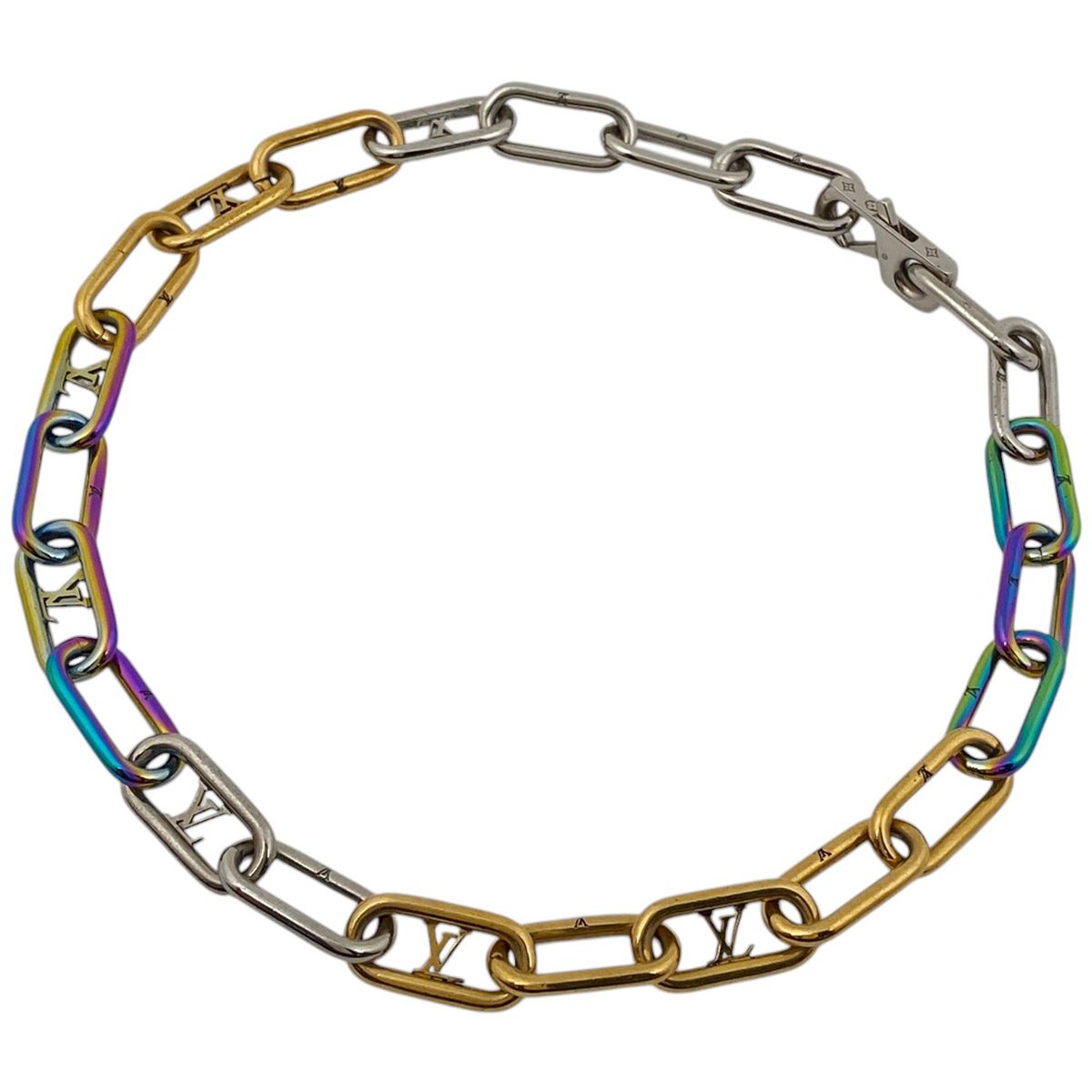 ルイヴィトン　コリエチェーン　レインボー LOUIS VUITTON レア超美品 ルイヴィトン コリエ チェーン